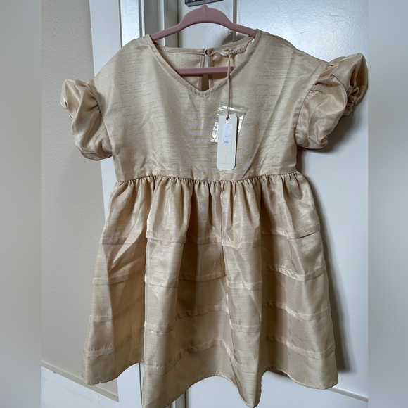 Noralee Elegant Cream Kids Formal Dress - Picture 3 of 6